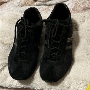 Coach Women's Black Lace-Up Sneakers